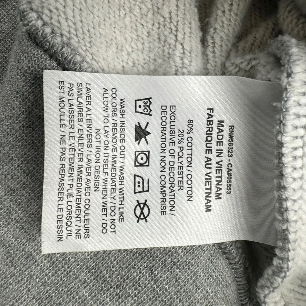 Nike Sportswear Essential Sweatshirt Women Small Gray BV4112-063 Raglan Logo